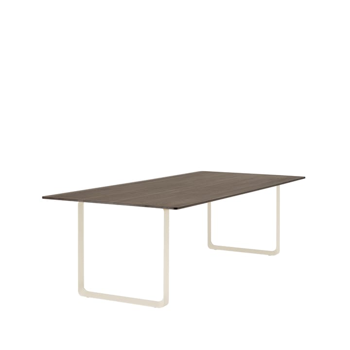 70/70 spisebord 255x108 cm - Solid Smoked Oak/Sand - Muuto