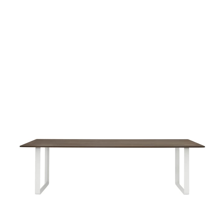 70/70 spisebord 255x108 cm - Solid Smoked Oak/White - Muuto