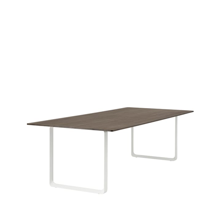 70/70 spisebord 255x108 cm - Solid Smoked Oak/White - Muuto