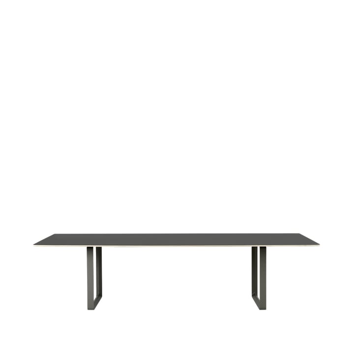 70/70 spisebord 295x108 cm - Black linoleum/Plywood/Black - Muuto