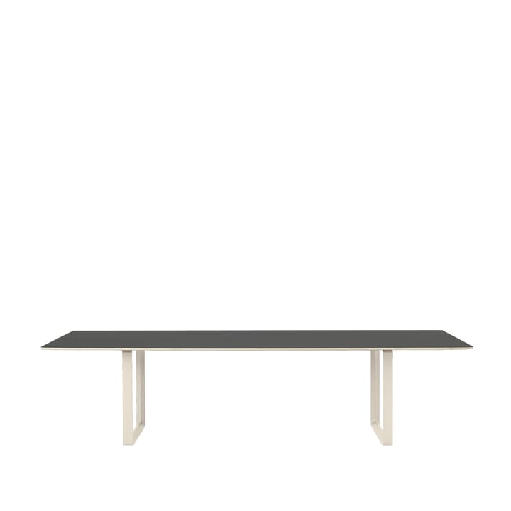 70/70 spisebord 295x108 cm - Black linoleum/Plywood/Sand - Muuto