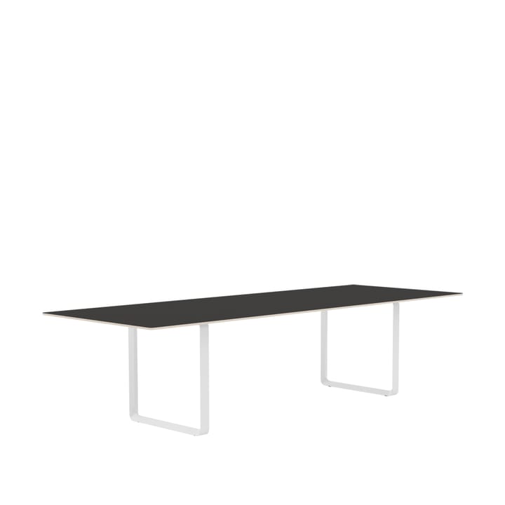 70/70 spisebord 295x108 cm - Black linoleum/Plywood/White - Muuto