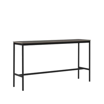 Base High barbord - black linoleum, sort understel, krydsfinérkant, B50 L190 H105 - Muuto