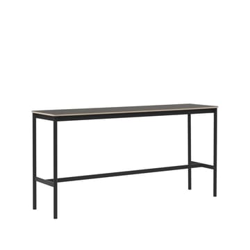 Base High barbord - black linoleum, sort understel, krydsfinérkant, B50 L190 H95 - Muuto