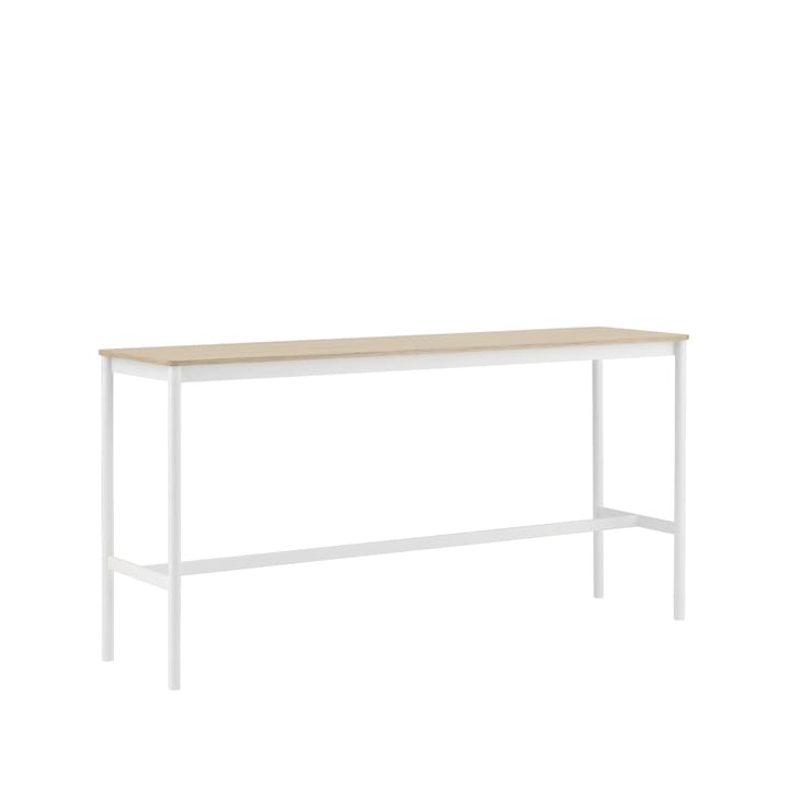 Base High barbord - oak, hvidt stel, krydsfinérkant, B50 L190 H95 - Muuto