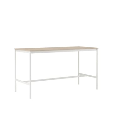 Base High barbord - oak, hvidt stel, krydsfinérkant, B85 L190 H105 - Muuto