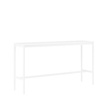 Base High barbord - white laminate, hvidt stel, ABS-kant, B50 L190 H105 - Muuto