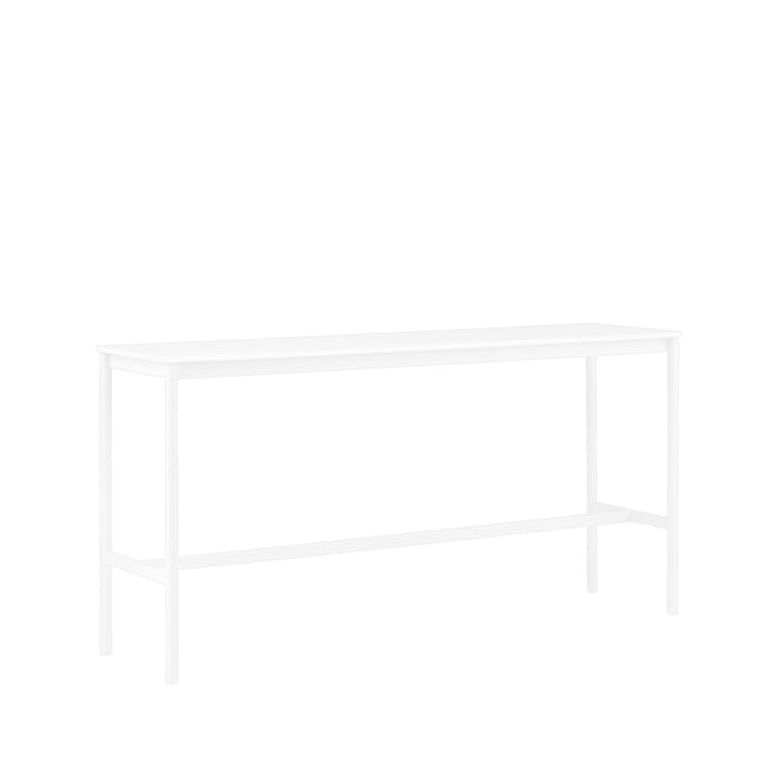 Base High barbord - white laminate, hvidt stel, ABS-kant, B50 L190 H95 - Muuto