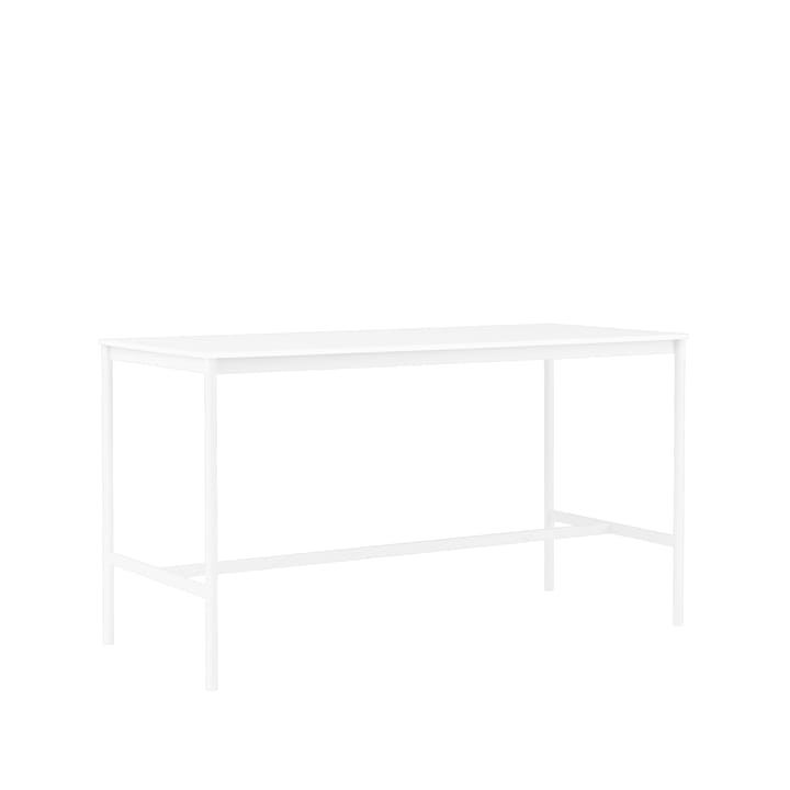 Base High barbord, white laminate, hvidt stel, ABS-kant, B85 L190 H105 Muuto