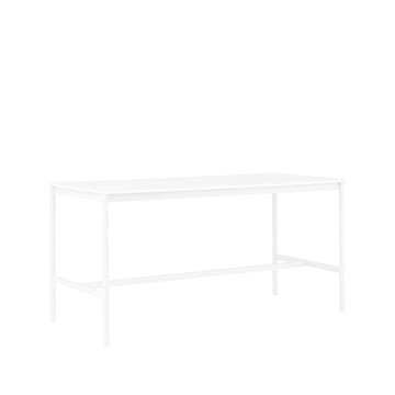 Base High barbord - white laminate, hvidt stel, ABS-kant, B85 L190 H95 - Muuto