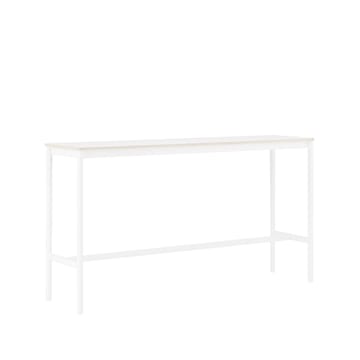 Base High barbord - white laminate, hvidt stel, krydsfinérkant, B50 L190 H105 - Muuto