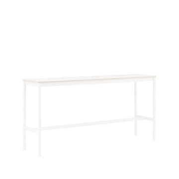 Base High barbord - white laminate, hvidt stel, krydsfinérkant, B50 L190 H95 - Muuto