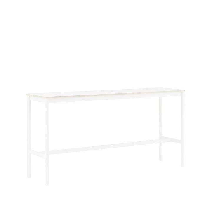 Base High barbord - white laminate, hvidt stel, krydsfinérkant, B50 L190 H95 - Muuto