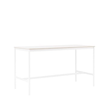 Base High barbord - white laminate, hvidt stel, krydsfinérkant, B85 L190 H105 - Muuto