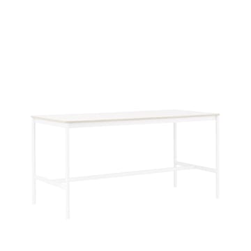 Base High barbord - white laminate, hvidt stel, krydsfinérkant, B85 L190 H95 - Muuto