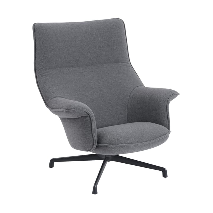 Doze lænestol swivel base - Ocean 80-anthracite black - Muuto