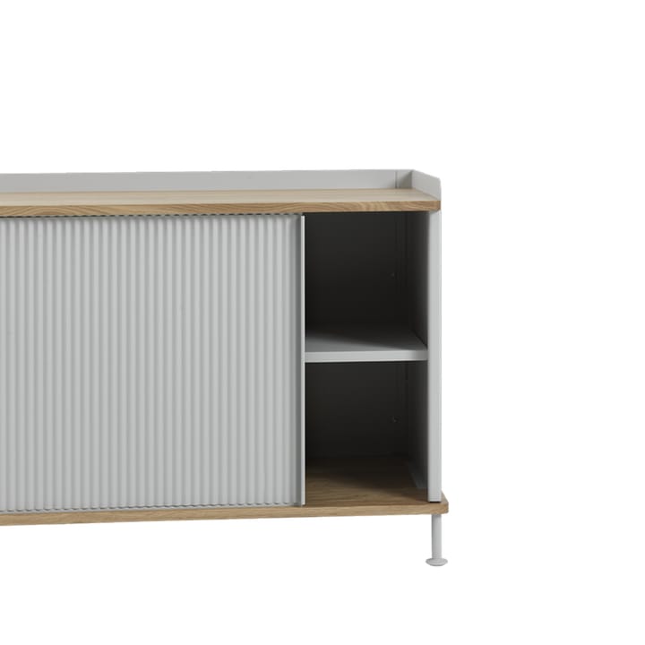 Enfold low sideboard, Yellow/Metal Muuto