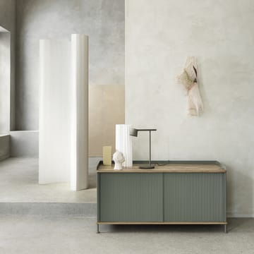 Enfold low sideboard - Yellow/Metal - Muuto