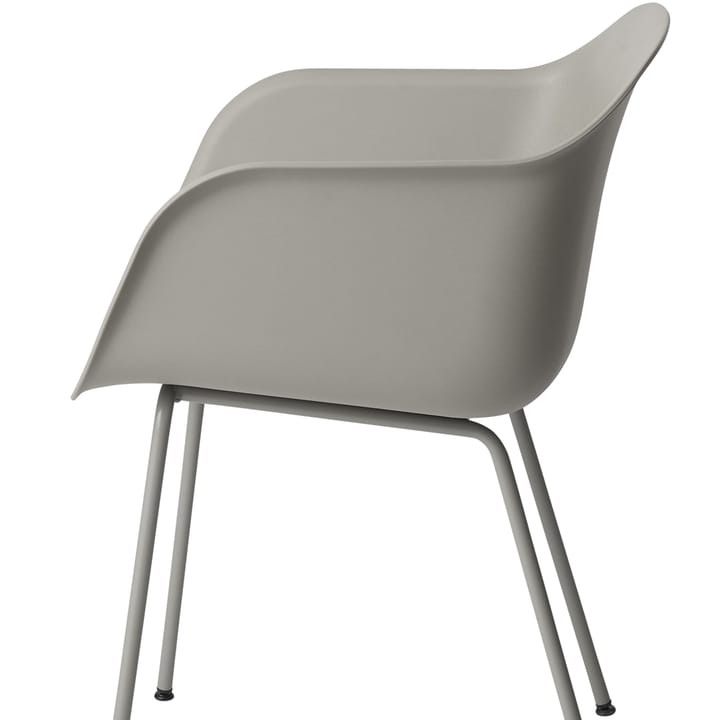 Fiber karmstol tube base - Remix 452, grey - Muuto