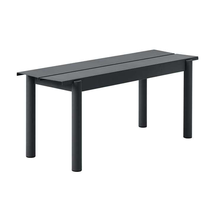 Linear steel bench bænk 110x34 cm - Black - Muuto
