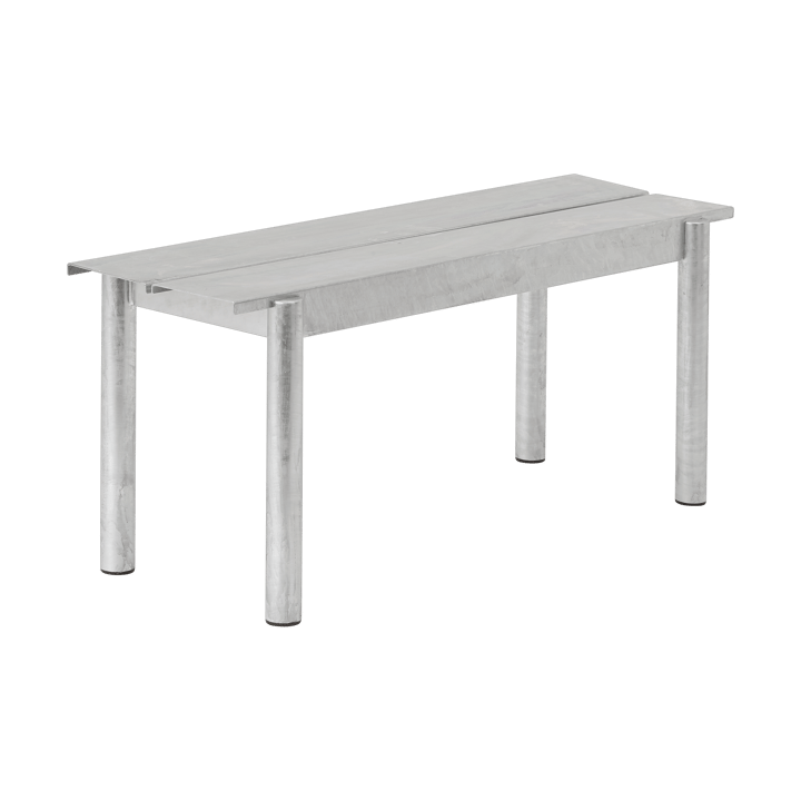 Linear steel bench bænk 110x34 cm - Warm galvanized steel - Muuto