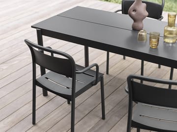 Linear steel table stålbord 200 cm - Black - Muuto