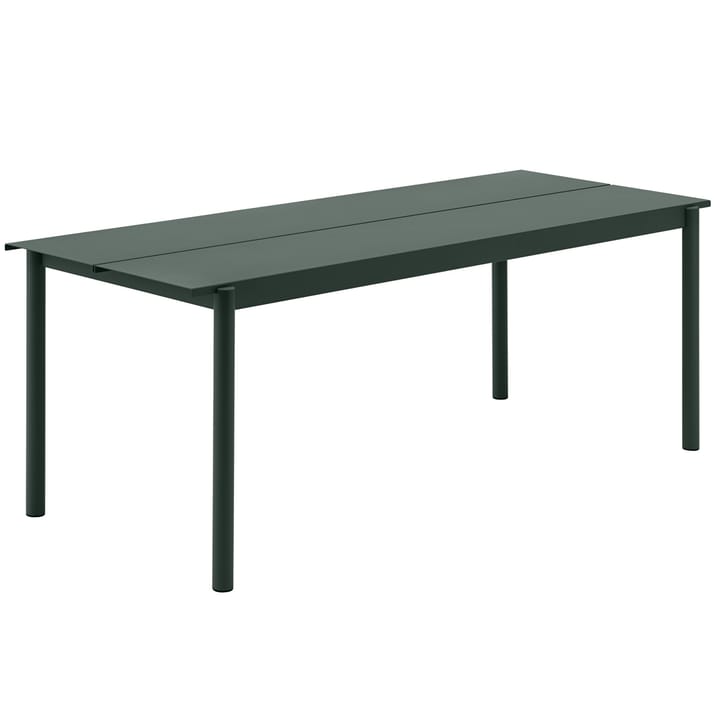 Linear steel table stålbord 200 cm - Dark green - Muuto