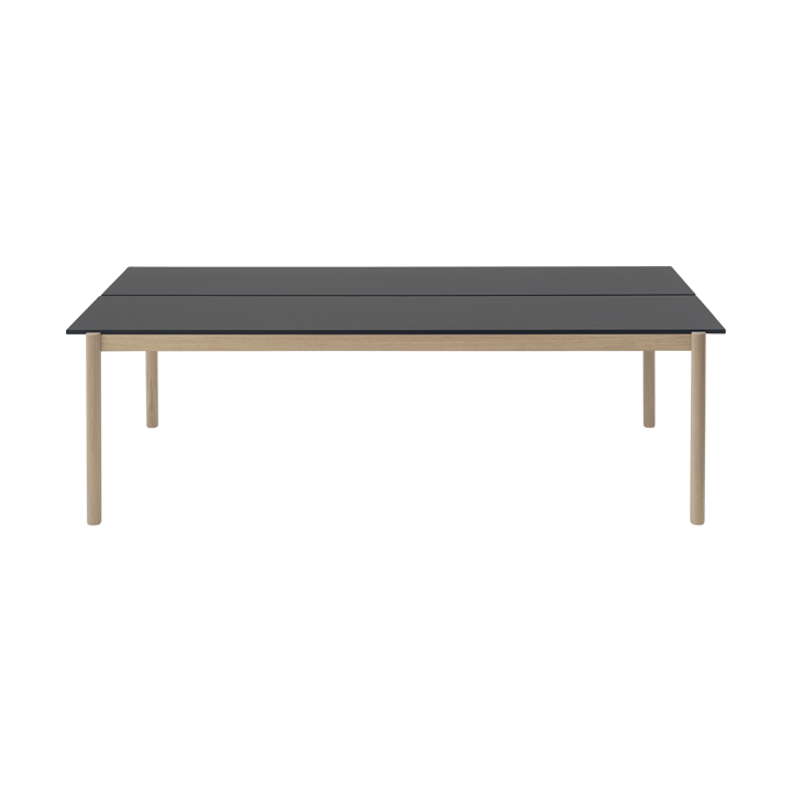 Linear System spisebord 110x240 cm - Black nanolaminate-black-oak - Muuto