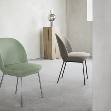 Oslo sidestol stofbeklædt - Ocean 80/Anthracite black - Muuto