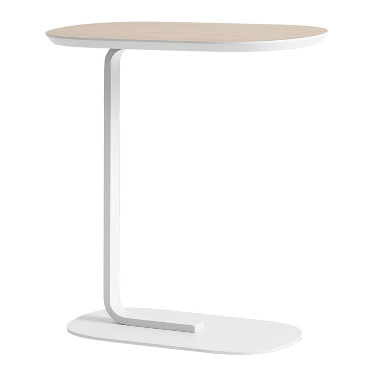 Relate sidebord 60,5 cm - egetræ, hvid - Muuto