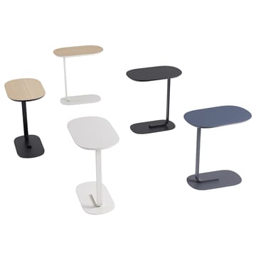 Relate sidebord 60,5 cm - egetræ, hvid - Muuto