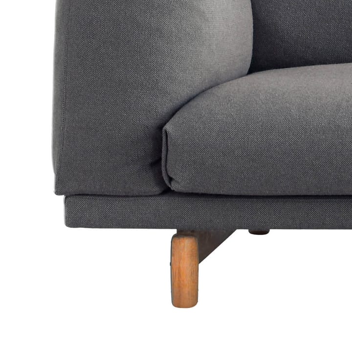 Rest sofa - 2-pers. Remix 163 grey/ben i eg - Muuto