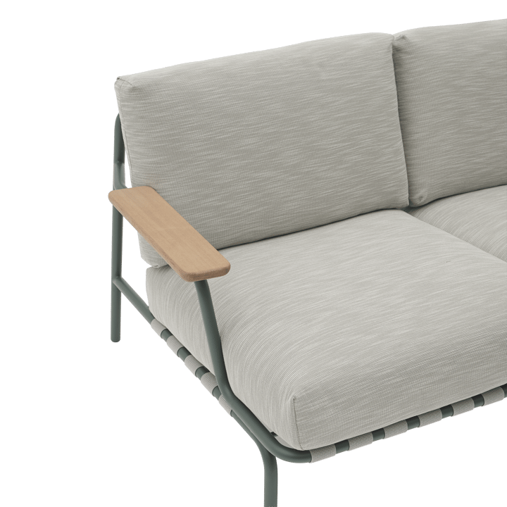 Settle 2-personers sofa, Ribbed Weave 2 Dark green Muuto