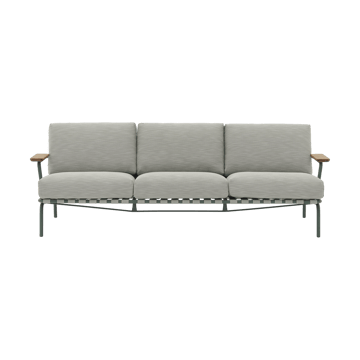 Settle 3-personers sofa - Ribbed Weave 2 Dark green - Muuto