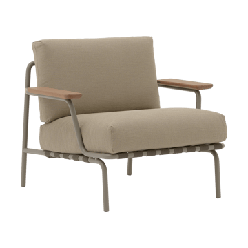 Settle Lounge Chair loungelænestol - Ribbed Weave 5 Taupe - Muuto