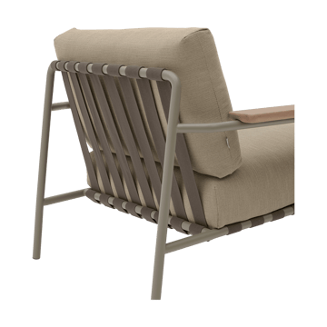 Settle Lounge Chair loungelænestol - Ribbed Weave 5 Taupe - Muuto