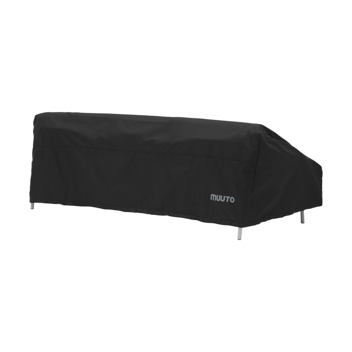 Settle Outdoor beskyttelsesovertræk til 3-personers sofa, Black Muuto