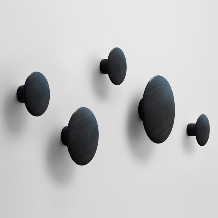 The Dots knage - sort, Ø13 cm Muuto