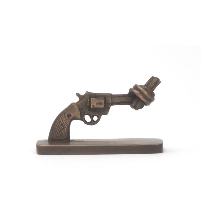 Knotted Gun mini 7 cm - Mat bronze - Non Violence