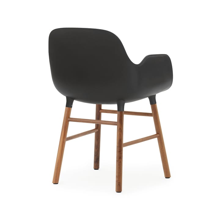 Form karmstol - black, ben i valnød - Normann Copenhagen