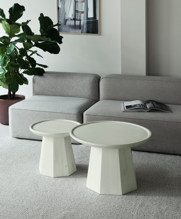 Pine table large sidebord Ø65 cm H:44,5 cm, Light Green Normann Copenhagen