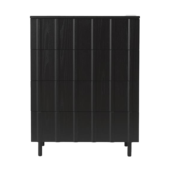 Rib dresser 4 skuffer - Soft Black - Normann Copenhagen