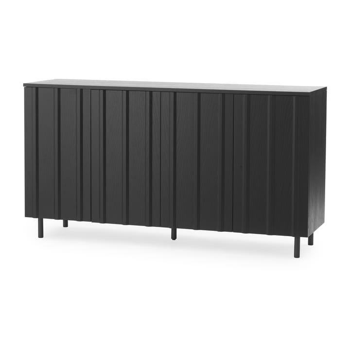 Rib sideboard 45x159 cm, Soft Black Normann Copenhagen