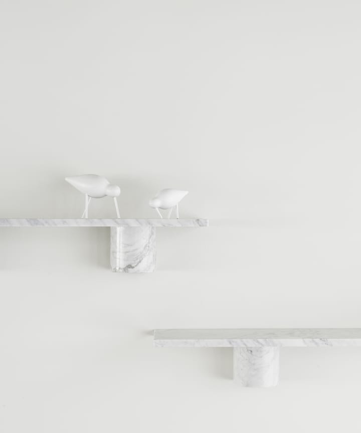 Sten Shelf hylde 120 cm, White marble Normann Copenhagen