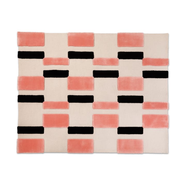 ODC Segment Rug Collection Irregular tæppe - Coral crush-cream-black, 120x200 cm - Ogeborg