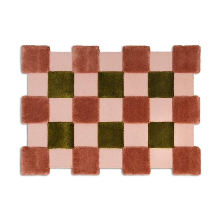 ODC Segment Rug Collection Square tæppe - Apricot-rose-olive, 142x198 cm - Ogeborg