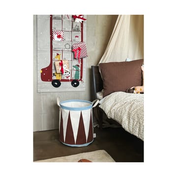 Bus julekalender 52x104 cm - Clay-red - OYOY