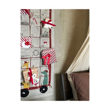 Bus julekalender 52x104 cm - Clay-red - OYOY