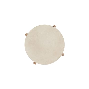 Lune marmor sofabord Ø50 cm - Natur-white - OYOY