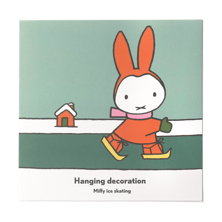 Miffy skating dekorationsvedhæng, Guld Pluto Design